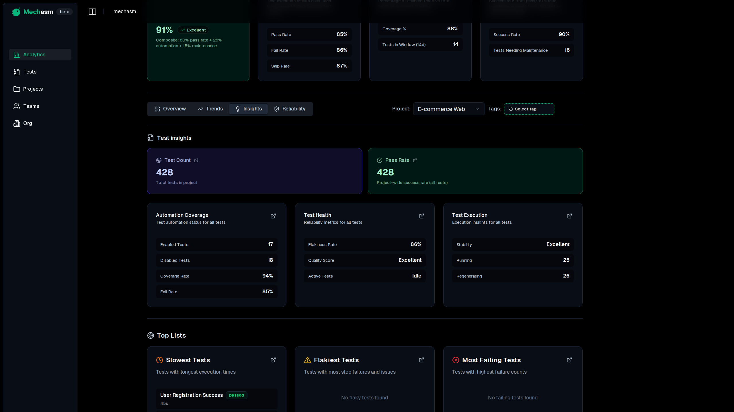 Tag-Based Filtering Interface