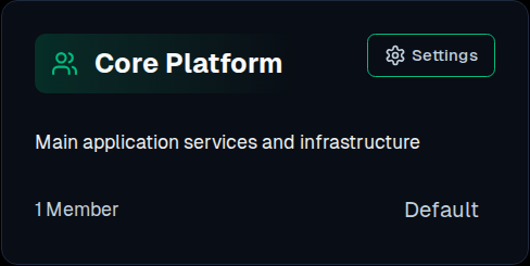 Setting a Default Team