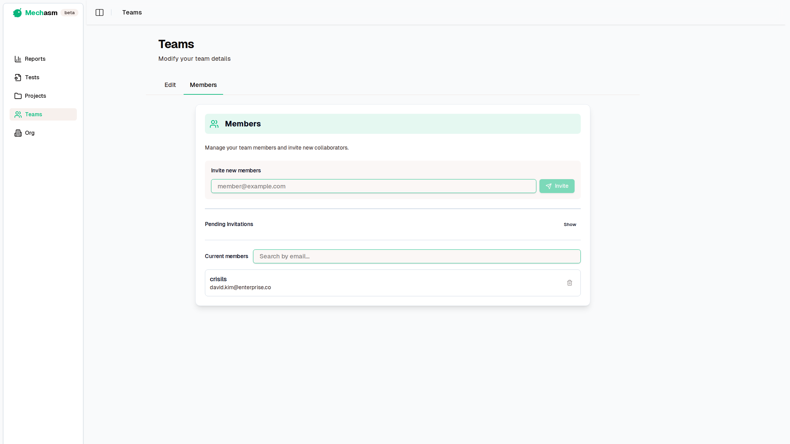 Team Invitation Flow